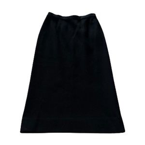 Saks Fifth Avenue Black wool skirt size 10